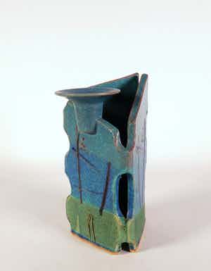 Ed Meissenberg - Aardewerk, Kandelaar verkocht voor € 20!