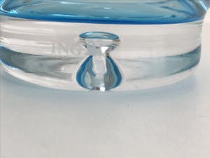 Krosno - Blauw glazen Krosno schaal voor ING kopen? Bied vanaf 35!