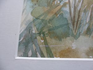 Jan van Bragt - Aquarel met een afgemeerde roeiboot. kopen? Bied vanaf 20!