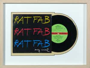 Andy Warhol - RATFAB – Det Brinner En Eld / Mörka Ögon verkocht voor € 200!
