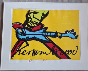 Herman Brood - Guitar - gesigneerd- genummerd kopen? Bied vanaf 1!