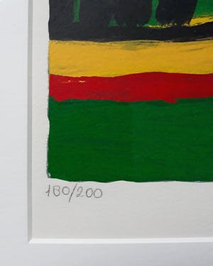 Corneille - L'Afrique n'est pas loin, zeefdruk (mooi ingelijst, zeer groot!) kopen? Bied vanaf 1!