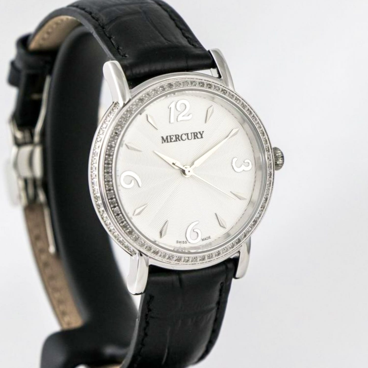 Zwitsers Mercury Diamond dames horloge kopen? Bied vanaf 390!