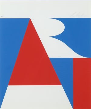 Robert Indiana - Zeefdruk, ART - Ingelijst kopen? Bied vanaf 1!