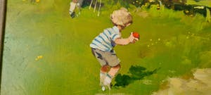 John Haskins - Cricket op een zomerse dag, groot formaat kopen? Bied vanaf 500!