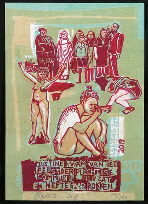 Walter Kerkhofs - Lot van twee zeefdrukken, Zonder titel kopen? Bied vanaf 1!