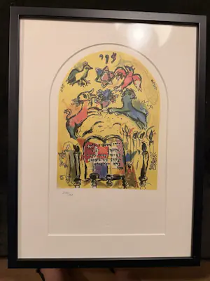 Marc Chagall - Litho's van de ramen van de synagoge van het Hadassah ziekenhuis in Jerusalem kopen? Bied vanaf 750!