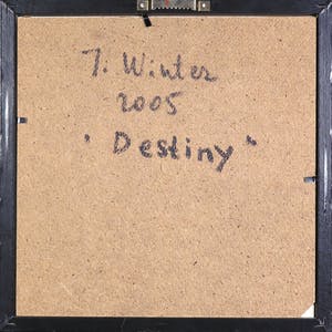 Julia Winter - Assemblage met foto en passer, Destiny kopen? Bied vanaf 250!