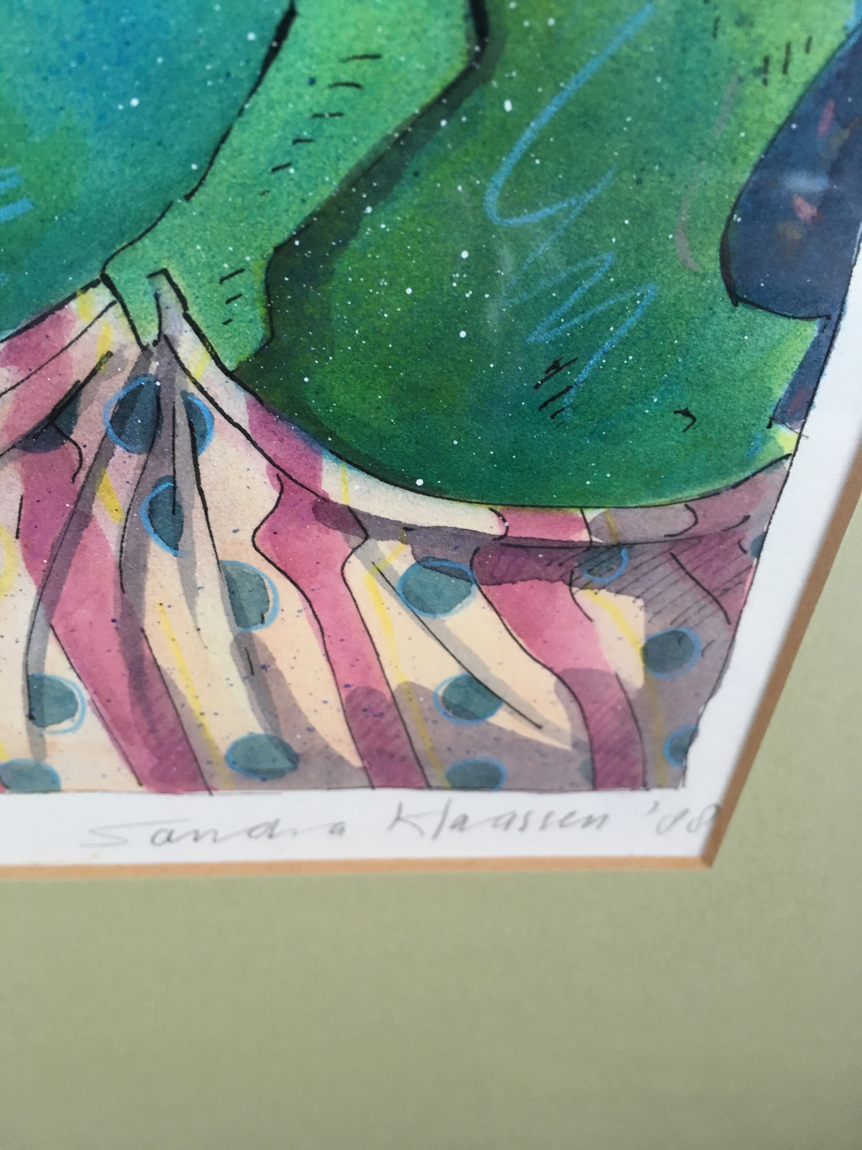 Sandra Klaassen - Zeefdruk ‘ Koos ‘ ingelijst. kopen? Bied vanaf 40!