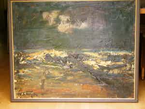 Wim Steijn - Zee bij nacht verkocht voor € 50!