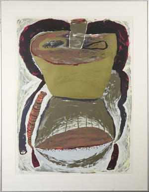 Bert Vredegoor - Zeefdruk, Arcadia - Ingelijst kopen? Bied vanaf 40!