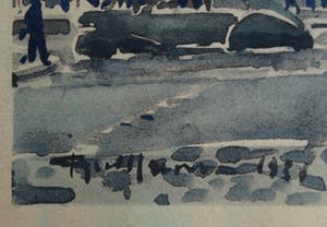 Niet of onleesbaar gesigneerd - Aquarel , “Moulin Rouge in Parijs” – gesigneerd - 1930 kopen? Bied vanaf 10!