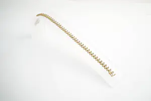 60- Chique geel-goud (14krt) & diamanten (2 ct) zg. slinger of guirlande armband kopen? Bied vanaf 1120!