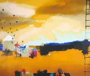 Theo Koster - Zeefdruk, Landscape verkocht voor € 35!