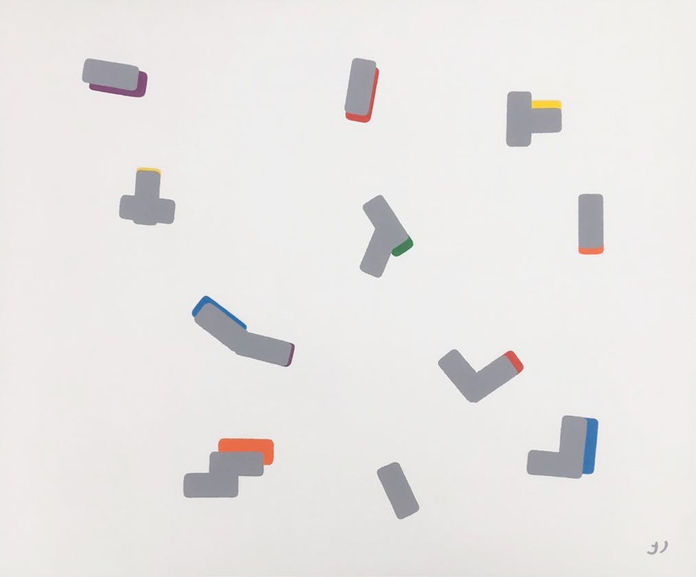 Jack Vissers - Something's Happening (Grey) - acryl op paneel kopen? Bied vanaf 225!