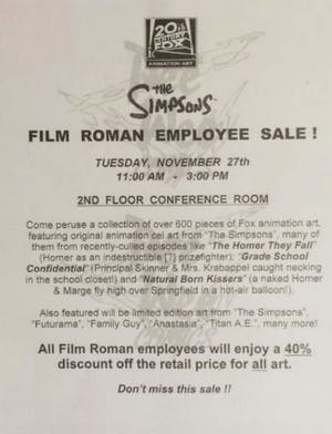 Matt Groening - originele productie tekening, The Simpsons, Krusty The Clown, ingelijst kopen? Bied vanaf 70!