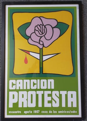 Niet of onleesbaar gesigneerd - Poster afkomstig uit Cuba kopen? Bied vanaf 1!