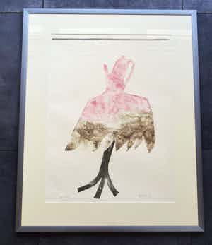 Klaas Gubbels - Roze kan - Voor Theo - uniek exemplaar verkocht voor € 360!