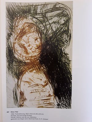 Asger Jorn - Compositie, 1959, ets (ingelijst) kopen? Bied vanaf 595!