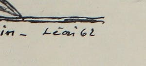 Leon Savelsberg - Pentekening op papier, Zwaar hoofd kopen? Bied vanaf 1!