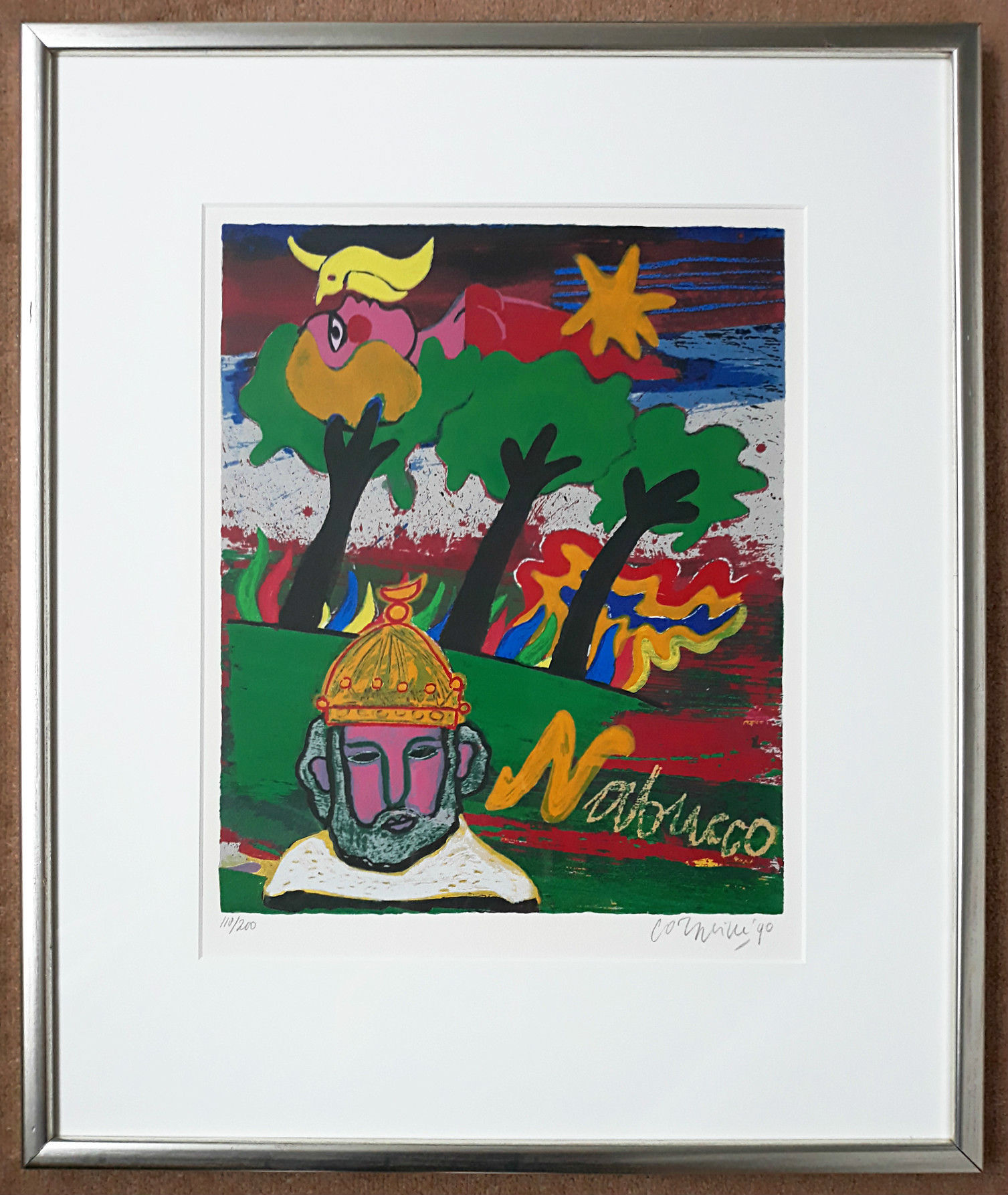 Corneille - Nabucco, zeefdruk (prachtig ingelijst) kopen? Bied vanaf 295!