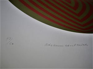 Rob Schotman - Intrigerend jaren 60 PoP Art Litho - Circum-Centrisch - gesigneerd /oplage 50 ex kopen? Bied vanaf 26!