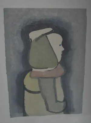 Rein Dool - Gouache, Figuur - Ingelijst (Groot) kopen? Bied vanaf 250!