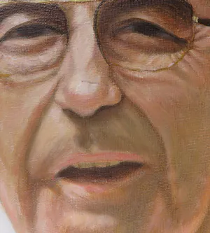 Francisco Perez Anguita - Olieverf op doek, Homenaje al papa de los 33 diaz - Ingelijst (Groot) kopen? Bied vanaf 1!
