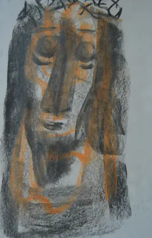 Sjef Kreutzer - Christus met doornenkroon kopen? Bied vanaf 85!