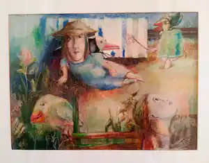 Mieke Kemming-Stork - (1925) Kleurrijke, mysterieuze fabel vendu pour 89€ !