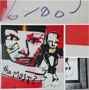 Herman Brood - The Most - gesigneerd - E/A - luxe ingelijst kopen? Bied vanaf 1!