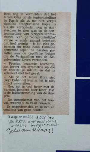 Buy Siep van den Berg - collage + krantenknipsel: 4 blauw 1 - 1984 (gesigneerd!)? Bid from 59!