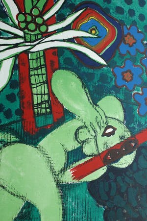 Corneille - Elle est fleur - Handgesigneerde Lithografie op Büttenpapier 1972 - oplage 200 kopen? Bied vanaf 295!