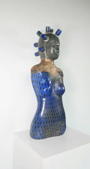 Richard Price - Sculptuur van glas, Blue Lady (Groot!) kopen? Bied vanaf 2000!