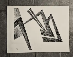 Toon Kelder - complete serie van 6 grote zwart-wit Litho's - geometrisch abstract - 1965 kopen? Bied vanaf 189!