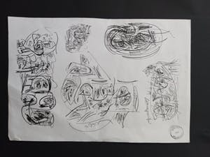 Theo Wolvecamp - Inkt op papier. dubbelzijdig kopen? Bied vanaf 80!