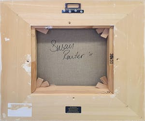 Susan Ruiter - Acrylverf op doek, Z.T. (Twee poezen op een fauteuil) - Ingelijst kopen? Bied vanaf 1!