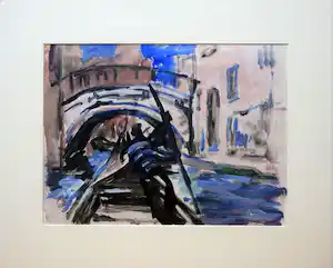 Lili Pieter van Leer - "Venetië" - Aquarel en inkt op papier verkauft für € 35!