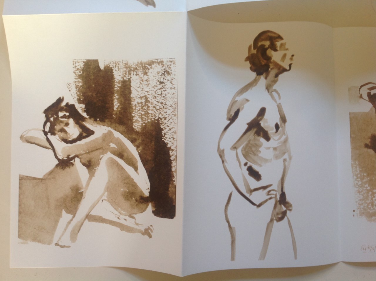 Niet of onleesbaar gesigneerd - Sylvia Wybenga - Kalligrafisch Naakt - 32 portretten kopen? Bied vanaf 1!