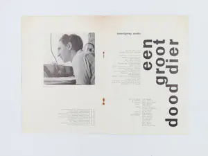 Karel Appel - Een groot dood dier - Bert Schierbeek - Originele zeefdruk kopen? Bied vanaf 100!