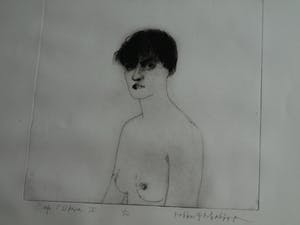 Robbert de Bakker - Ets , Cafe L‘Opera IX Barcelona – gesigneerd & ingelijst – 1991 kopen? Bied vanaf 50!