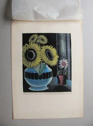 Otto van Rees - SONNENBLUMEN MIT KAKTUS 1933 signiert kopen? Bied vanaf 150!