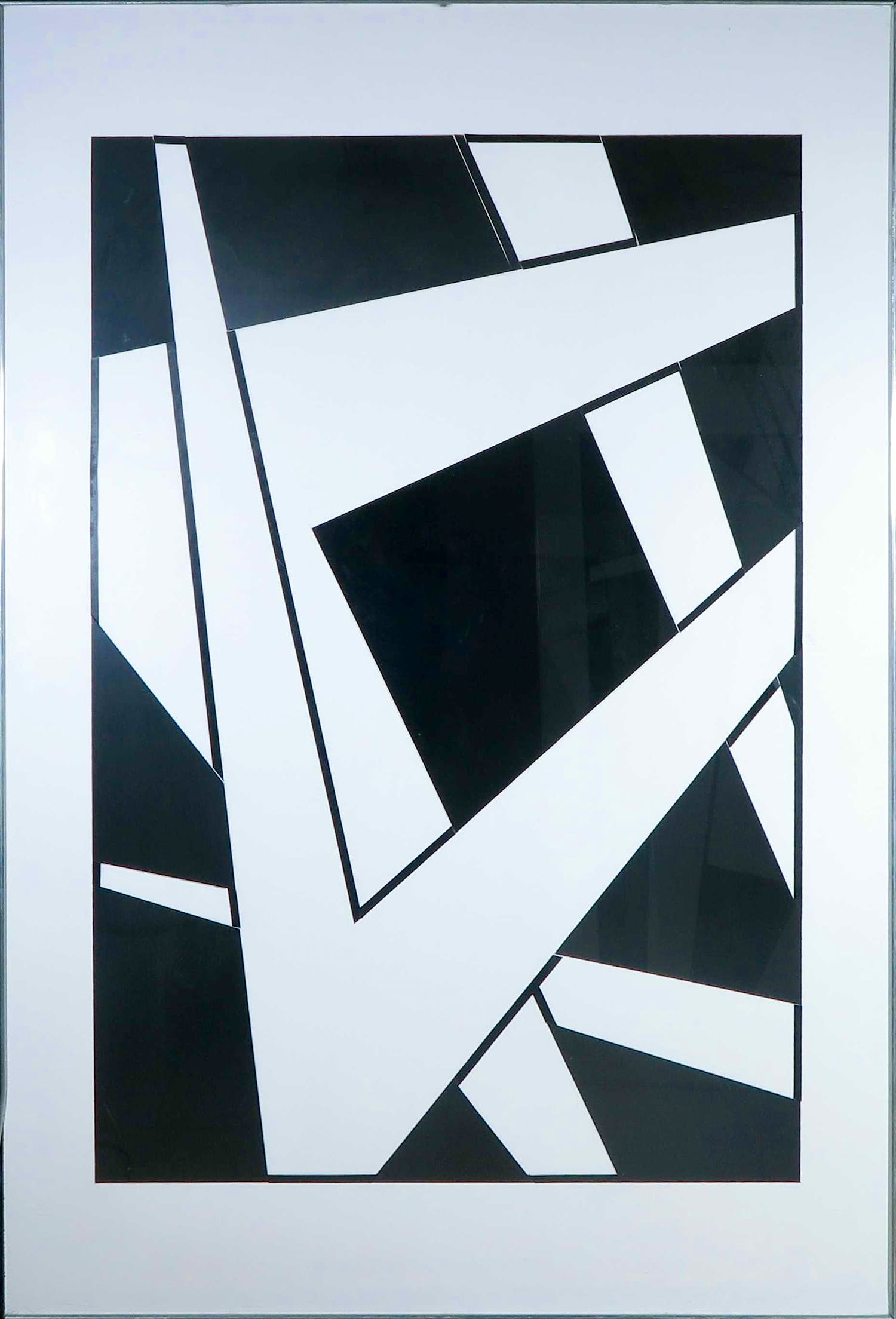 Ilona Kósa - Collage op paneel, R.H. 1 - Ingelijst (Groot) verkocht voor € 1!