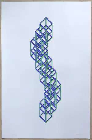 Joost Baljeu - Inner Dimensions, zeefdruk (groot) kopen? Bied vanaf 125!