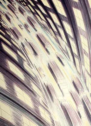 Jeroen Henneman - kleurenlitho - 'Verkeer in de stad' - 1988 (Kleine oplage) verkocht voor € 200!