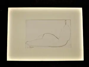 Theo Beerendonk - in 1966 bijna abstracte potlood/houtskool tekening "liggend voloptueus naakt" kopen? Bied vanaf 53!