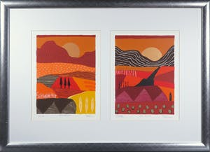 Ronald Boonacker - Zeefdrukken, Montebello en Del Campo - Ingelijst kopen? Bied vanaf 50!