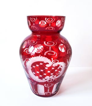 Friedrich Egermann - Ruby Red Vase kopen? Bied vanaf 20!
