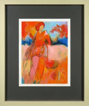 Arthur Bernard - Zeefdruk, Zonder titel - Ingelijst kopen? Bied vanaf 35!