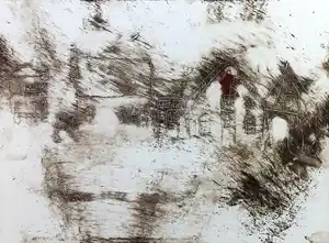 Anton Heyboer - Huizen, ets verkocht voor € 150!